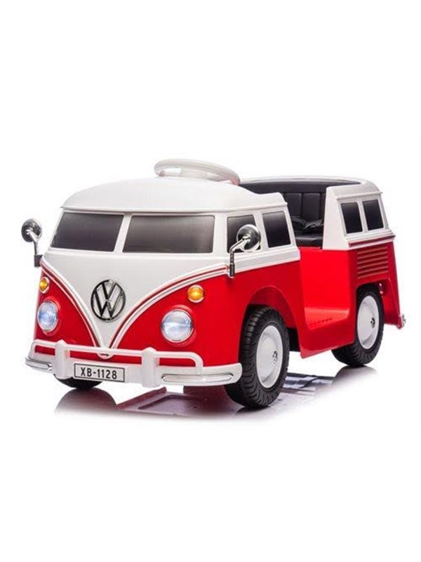 VW T1 12V Ride-On Vehicle with Leather Seat