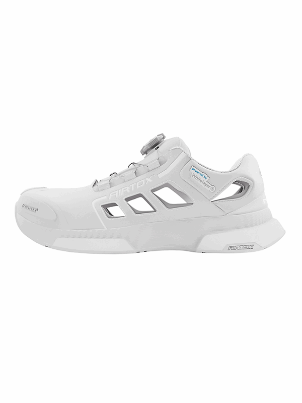 AIRTOX FW22 säkerhetssandal, PRO smart snörning, Styrosoft sula 3.0, clean white - Str. 36