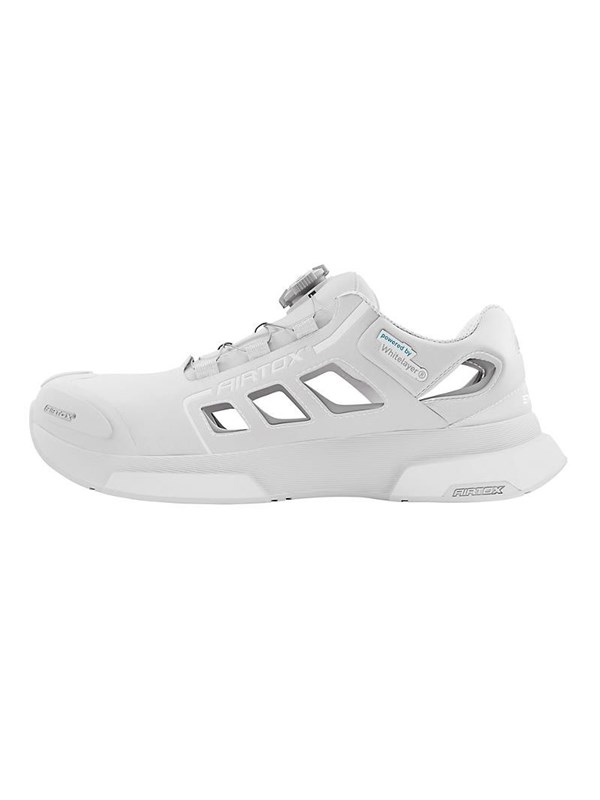 AIRTOX FW22 säkerhetssandal, PRO smart snörning, Styrosoft sula 3.0, clean white - Str. 38
