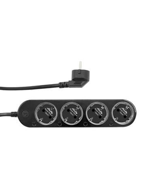 Shelly Power Strip Gen4 Black - WiFi- och Zigbee-smart grenuttag