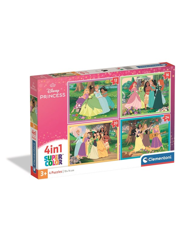 Clementoni Puzzle 4in1 Disney Princess (12 16 20 24 pieces) Golv