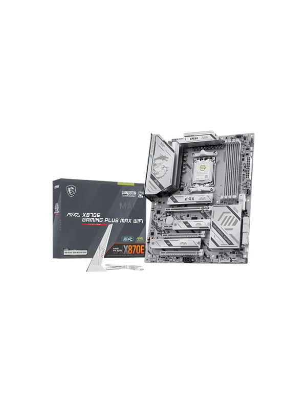 MSI MAG X870E GAMING PLUS MAX WIFI Moderkort - AMD X870E - AMD AM5 - DDR5 RAM - ATX