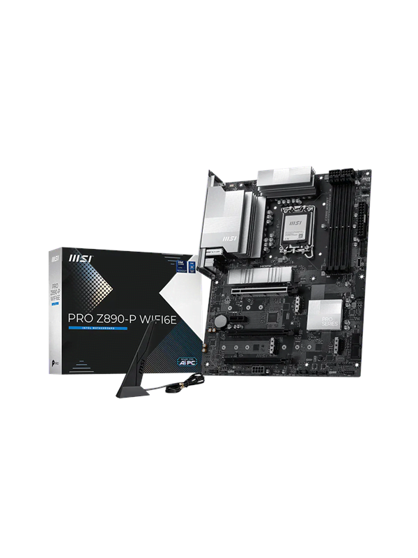 MSI PRO Z890-P WIFI6E Moderkort - Intel Z890 - Intel LGA1851 - DDR5 RAM - ATX
