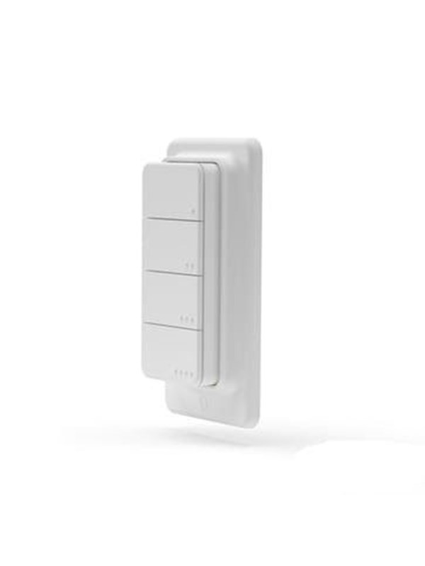 Shelly BLU RC Button 4 ZB White - Bluetooth- och Zigbee-fjärrkontroll med 4 kanaler