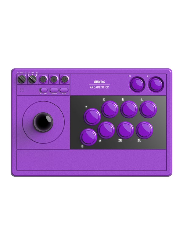 8BitDo Arcade Stick - Purple - Wireless Arcade stick - Nintendo Switch
