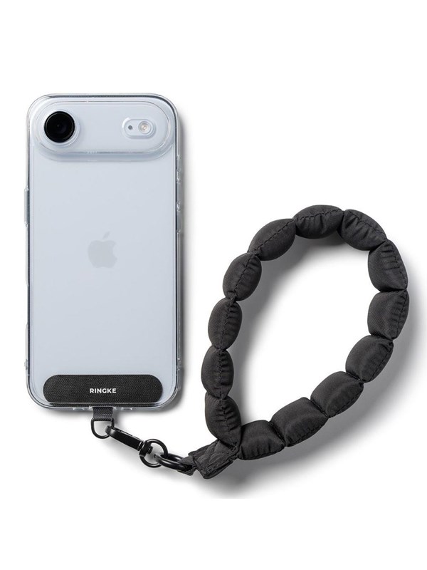 Ringke  Holder & Puffer Hand Strap Phone Lanyard - Black