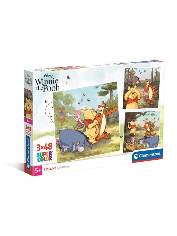 Clementoni Puzzle Square - Disney Winnie the Pooh 3x48 pieces Golv