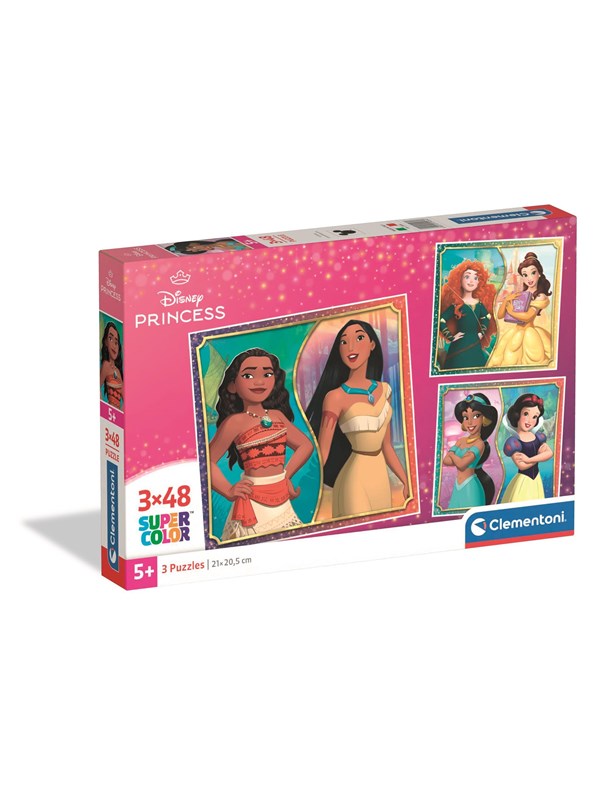 Clementoni Puzzle Square - Disney Princess 3x48 pieces Golv