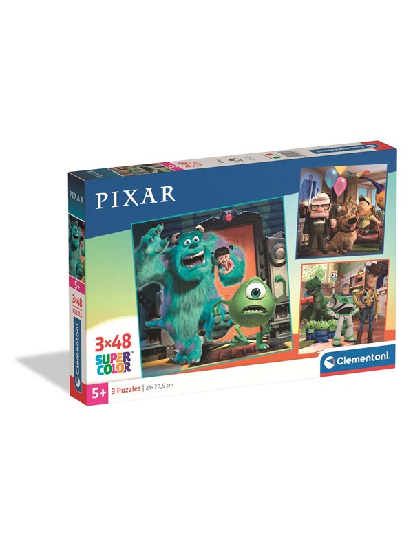 Clementoni Puzzle Square - Disney Pixar 3x48 pieces Golv