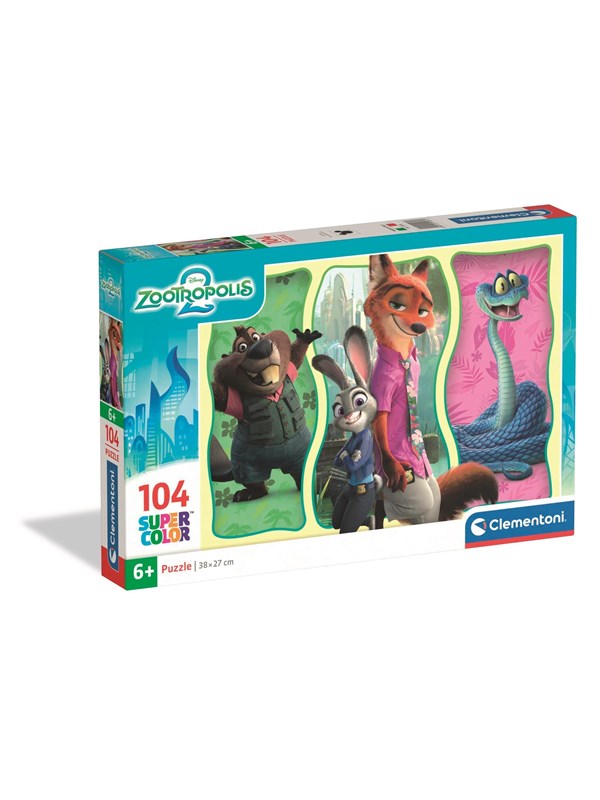 Clementoni Puzzle Zootopia 2 2025 104 pieces Golv
