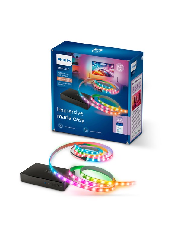 Philips Smart Lighting Sync box 2.1 med TV-ljuslist 55"-65"