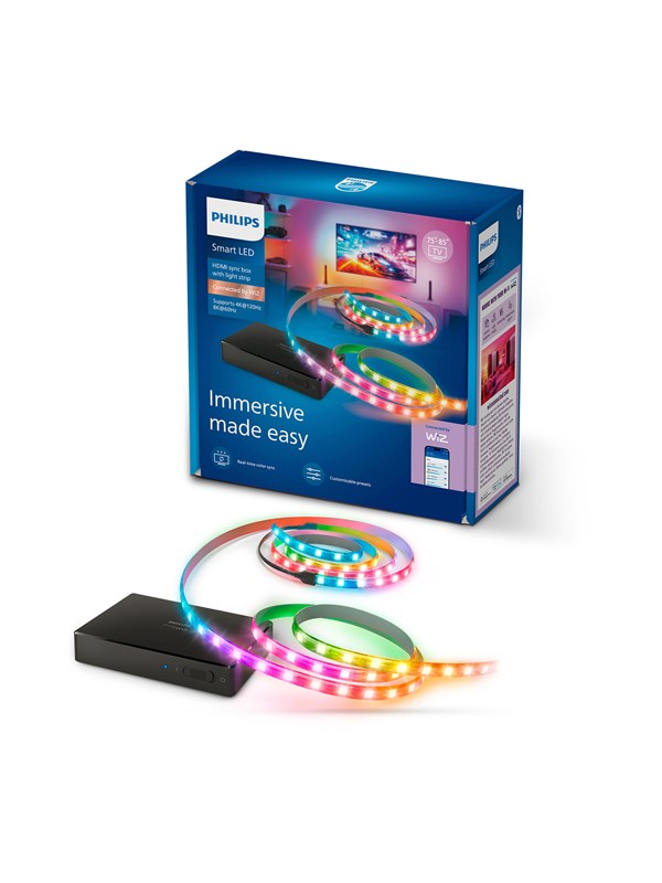 Philips Smart Lighting Sync box 2.1 med TV-ljuslist 75"-85"