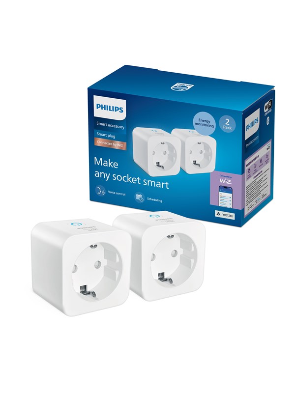 Philips Smart Lighting Smart plug med energimätare 2-pack