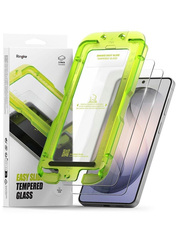 Ringke Easy Slide 2-Pack Tempered Glass for Samsung Galaxy S26