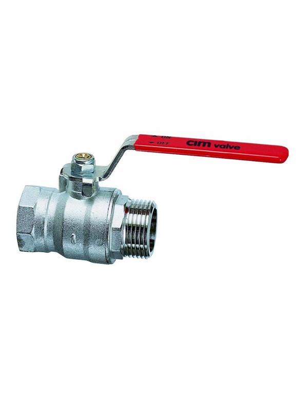 Cimberio RED5 kulventil muff/nippel, 3/4"