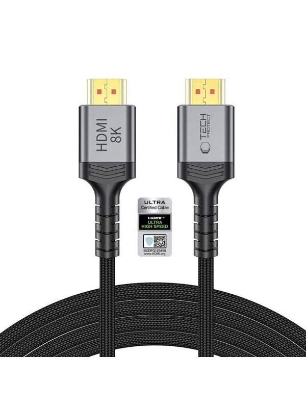 Tech-Protect UltraBoost HDMI 2.1 4K 120HZ / 8K 60HZ 300cm Cable - Black