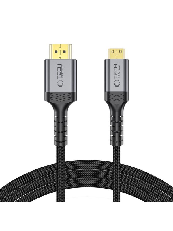 Tech-Protect  UltraBoost Mini HDMI to HDMI 2.1 8K 60HZ 200cm Cable - Black