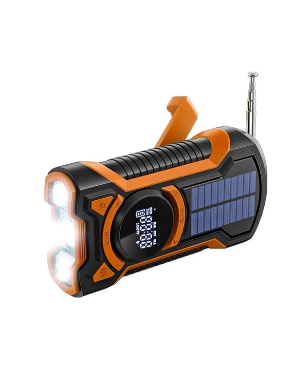Just in Case 5000mAh Emergency Radio with Solar - Black/Orange - 5000 mAh - SEK 559 - Spara 20%