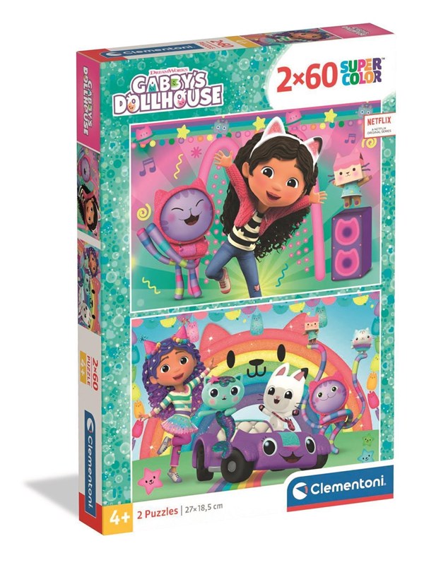 Clementoni Puzzle Gabby's Dollhouse 2x60 pieces (2025) Golv