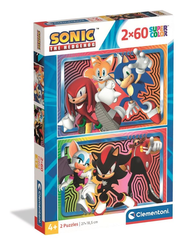 Clementoni Puzzle Sonic 2x60 pieces (2025) Golv