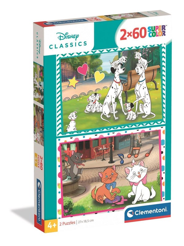 Clementoni Puzzle Disney Classic 2026 2x60 pieces Golv