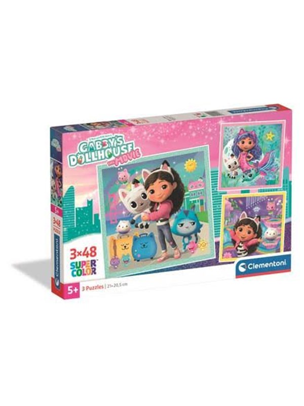 Clementoni Puzzle Gabby'S Dollhouse 2026 3x48 pieces Golv