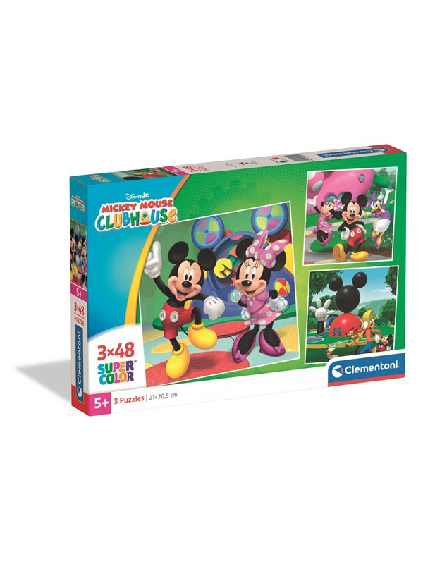 Clementoni Puzzle Mickey Mouse Club House 2026 3x48 pieces Golv