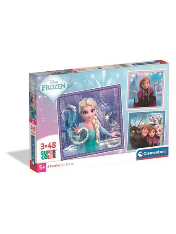 Clementoni Puzzle Square Frozen 3x48 pieces (2025) Golv