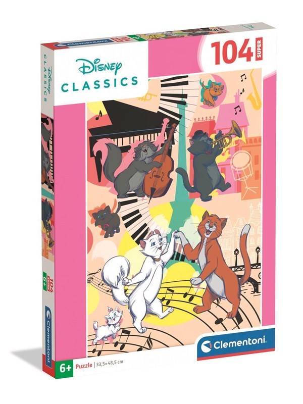 Clementoni Puzzle Super Aristocats 2026 104 pieces Golv