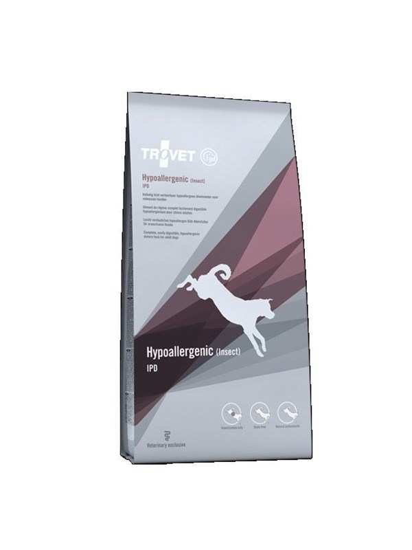 TROVET Hipoallergenic Insect IPD - dry dog food - 3kg