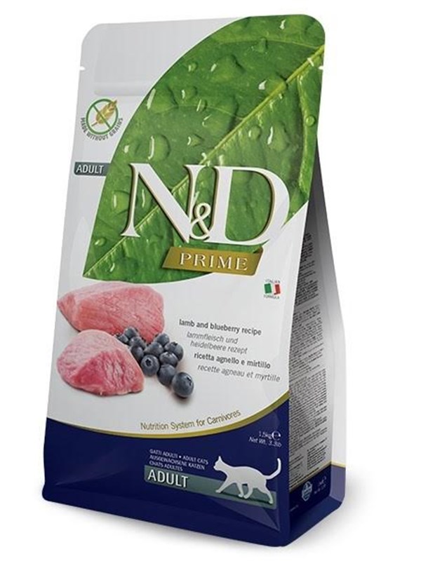 Farmina N&amp;D Prime Lamb &amp; Blueberry - dry cat food - 1.5kg