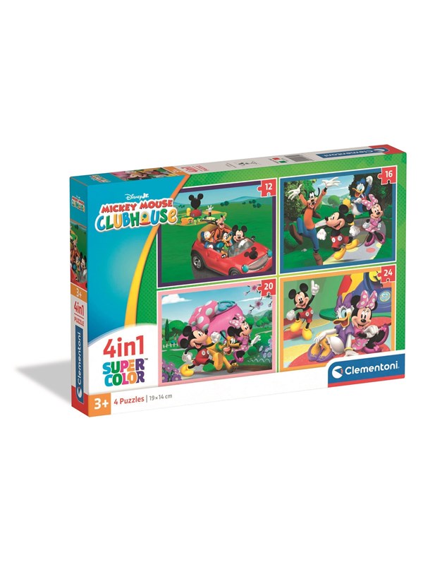 Clementoni Puzzle 4-in-1 Mickey Mouse Club House 2026 Golv