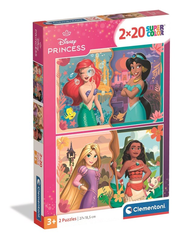 Clementoni Puzzle Disney Princess 2x20 pieces Golv
