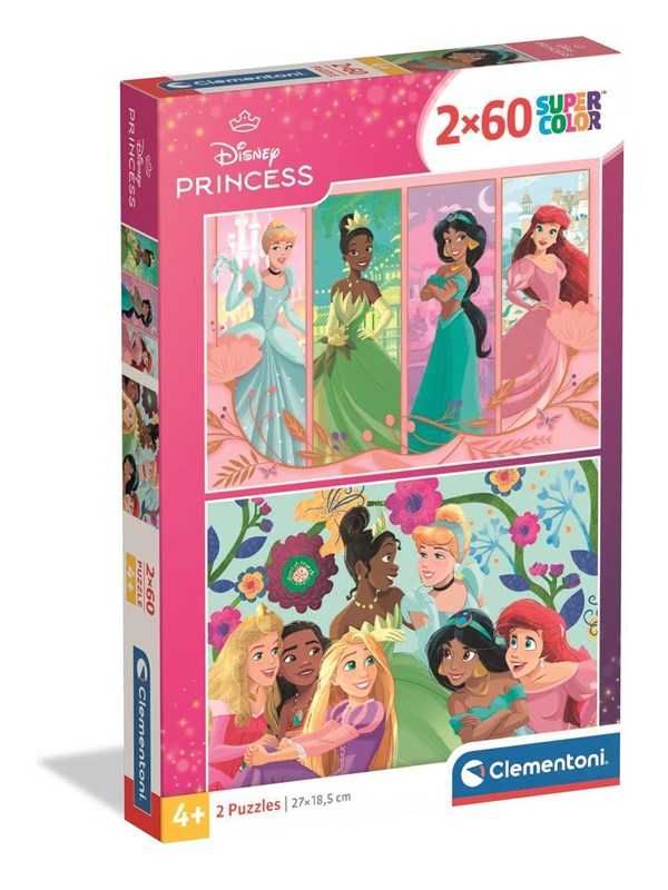 Clementoni Puzzle Disney Princess 2x60 pieces Golv