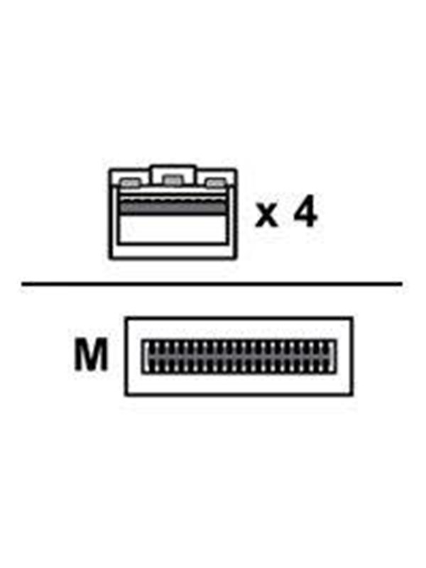 Arista Networks Arista 100GBase-CU direct attach cable - 1 m - Svart