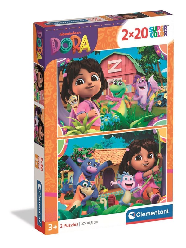 Clementoni Puzzle Dora The Explorer 2025 2x20 pieces Golv
