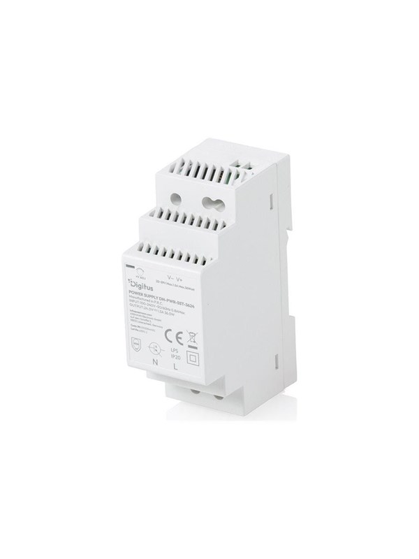 DIGITUS - power supply - 24 V step-shape slim class II - 36 watt Strömförsörjning - 36 Watt - ATX - 80 Plus