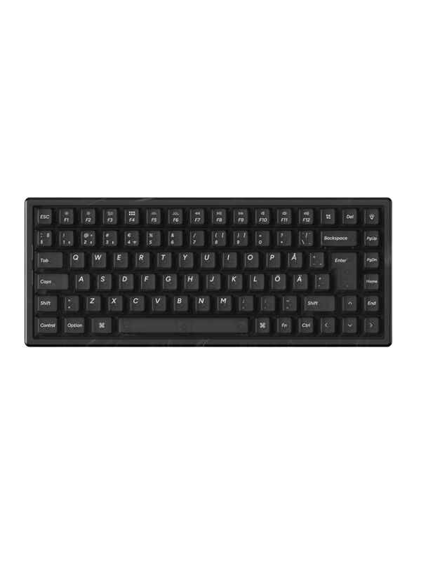 Keychron K2 HE Resin Special Edition Wireless Tri-Mode - Gaming Keyboard - Utan numpad - Nordisk - Svart