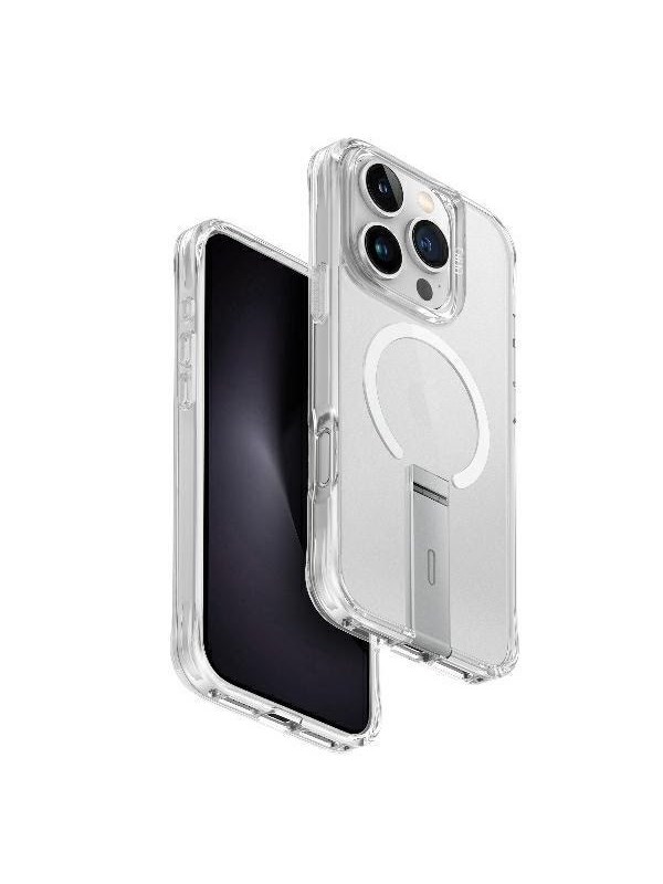 UNIQ  Eleva with Vertica Stand Case for iPhone 16 Pro - Transparent