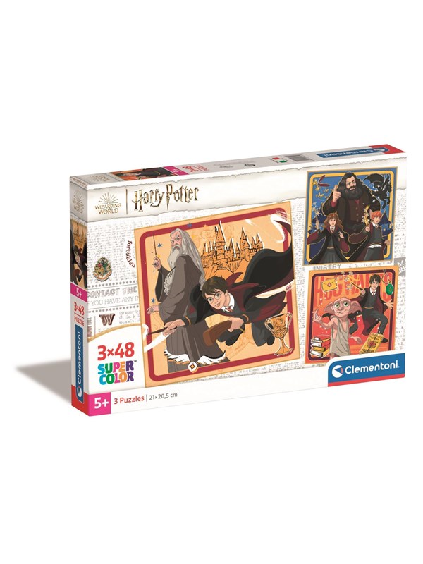 Clementoni Puzzle Square - Harry Potter 3x48 pieces Golv