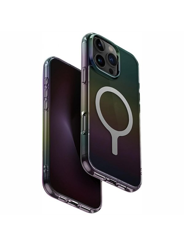 Produktfoto för UNIQ iPhone 16 Pro Max Mobilskal MagSafe Iridescia - Midnatt
