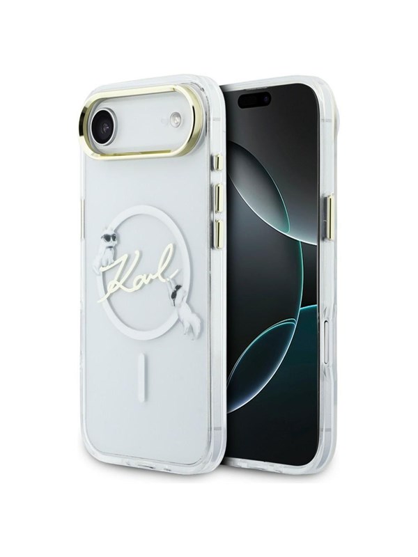 Karl Lagerfeld IML Choupettes Karl Script Logo MagSafe iPhone Air Case - Clear
