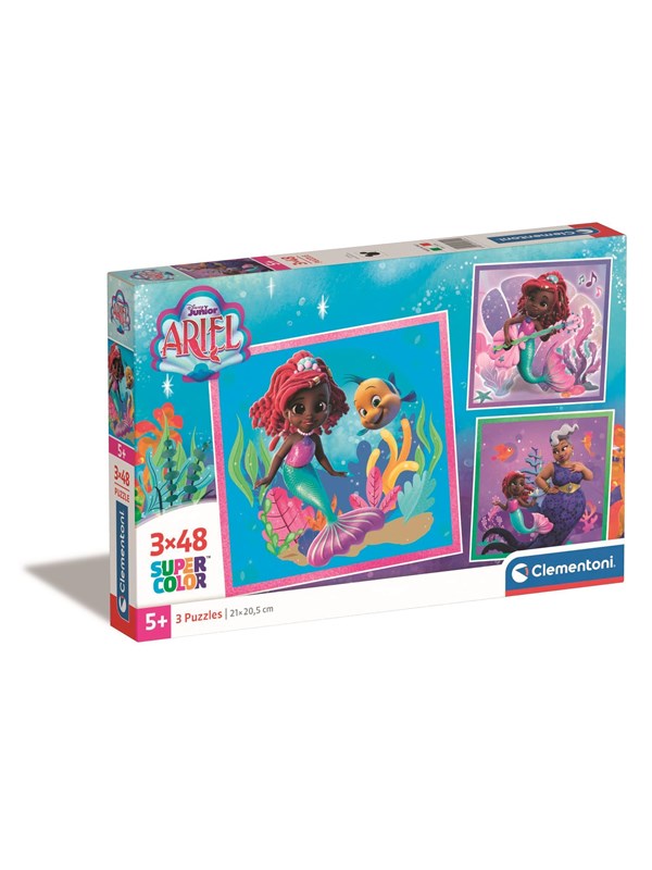 Clementoni Puzzle Square - Disney Ariel 3x48 pieces Golv
