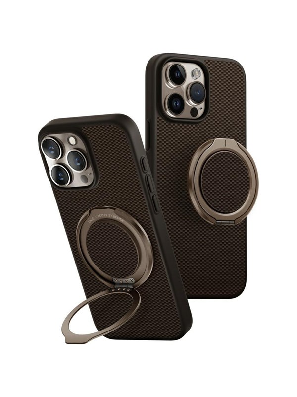 UNIQ Keva Air Magclick Charging GripFit Case for iPhone 16 Pro Max - Brown
