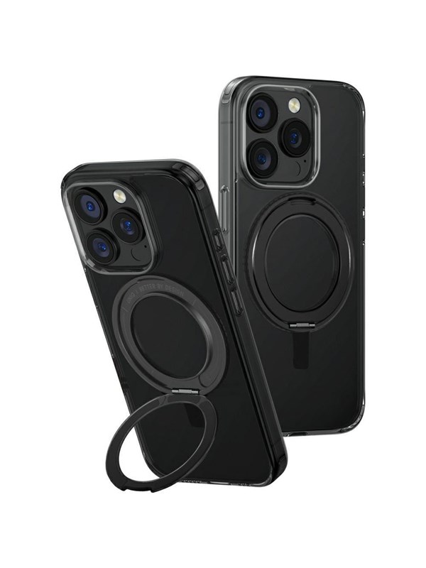 UNIQ Swivix 360 Rotating Kickstand Case for iPhone 16 Pro - Black