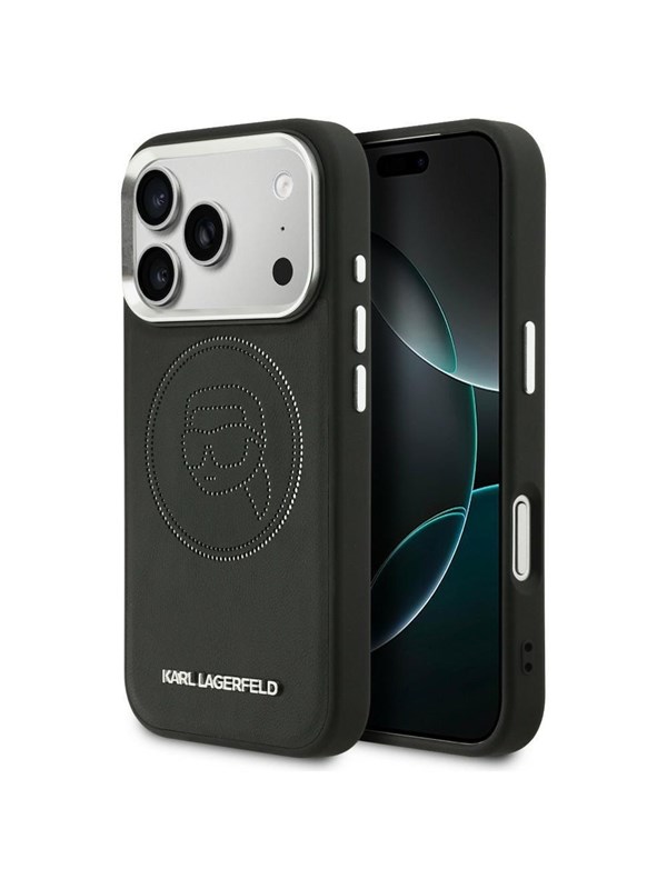 Karl Lagerfeld K Head Point Logo MagSafe Case for iPhone 17 Pro Max - Black