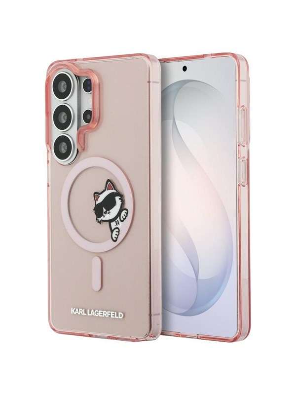 Karl Lagerfeld IML Peekaboo Choupette MagSafe Case for Samsung Galaxy S26 Ultra - Pink