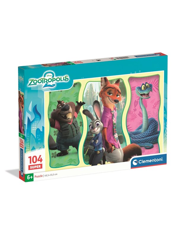 Clementoni Puzzle Super Zootopia 2 2025 104 pieces Golv