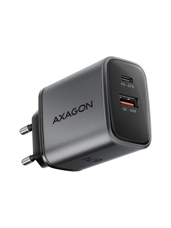 AXAGON power adapter - USB Type A USB-C - 67 watt