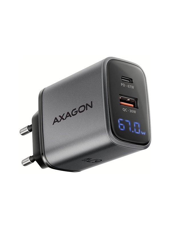 AXAGON power adapter - USB Type A USB-C - 67 watt
